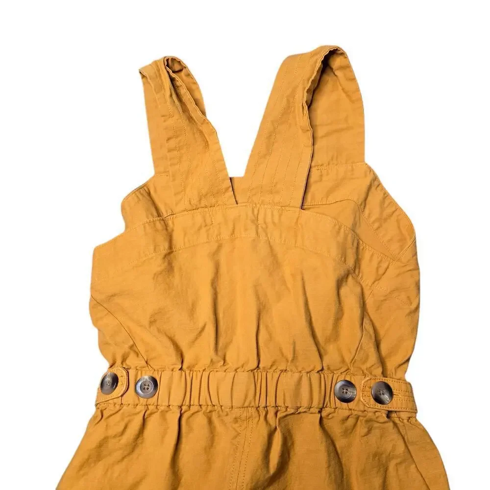 Everlane‎ The Fatigue Apron Sleeveless Linen Jumpsuit Size: 2